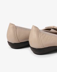 Giày Búp Bê Hạnh Dung Mũi Tròn Đính Nơ Thanh Lịch HD04945AD