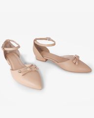 Giày Sandal Hạnh Dung Bít Mũi Nơ HD04949AD