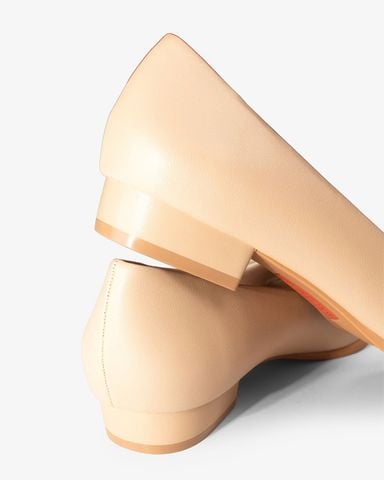 Giày Búp Bê Hạnh Dung Mũi Vuông Trơn HD04953AD