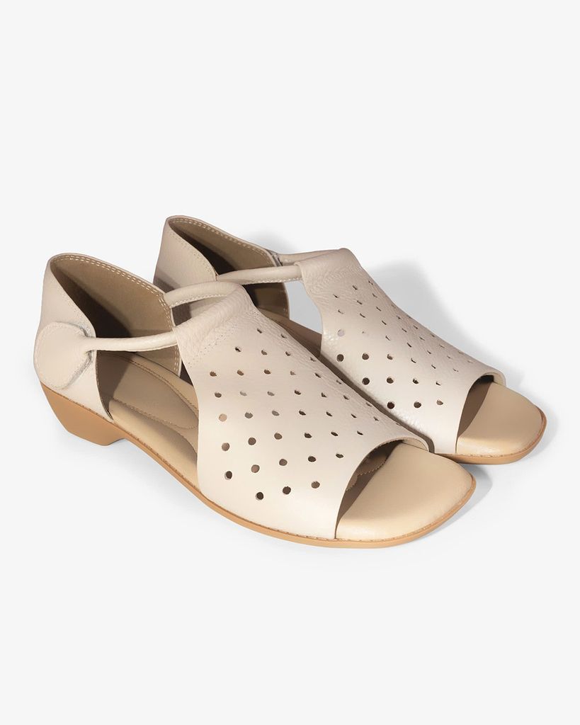 Sandal Cao Gót Hạnh Dung Bản Ngang Cắt Laser HD04960AD