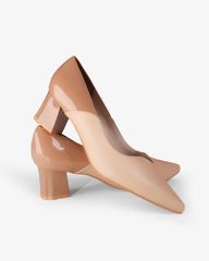 Giày Cao Gót Hạnh Dung Mũi Nhọn Gót Vuông HD04971AD