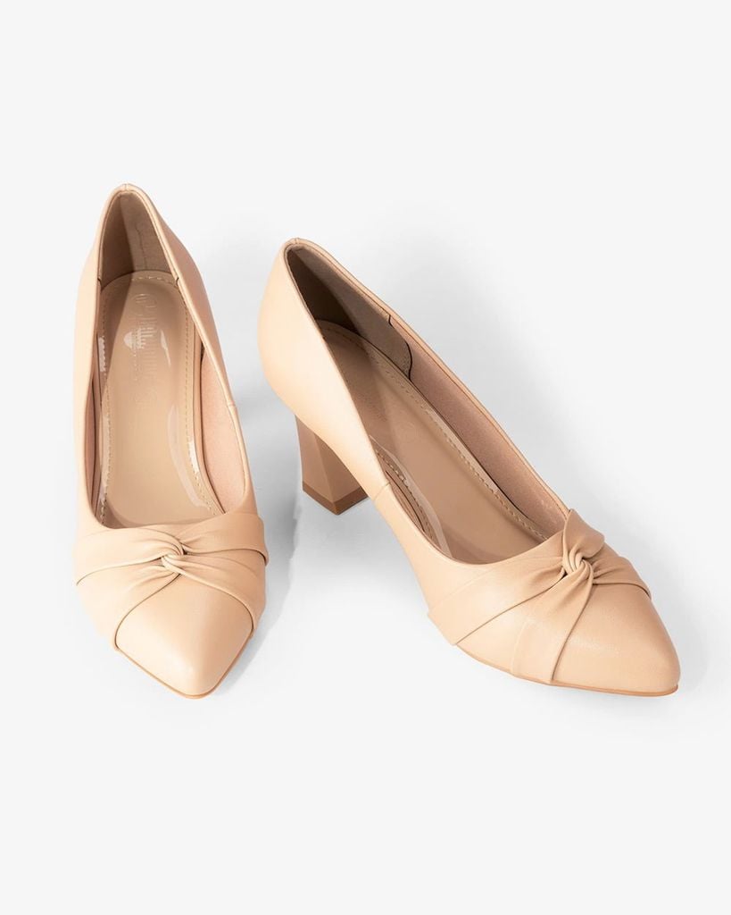 Giày Cao Gót Hạnh Dung Mũi Nhọn Thắt Nơ HD04972AD