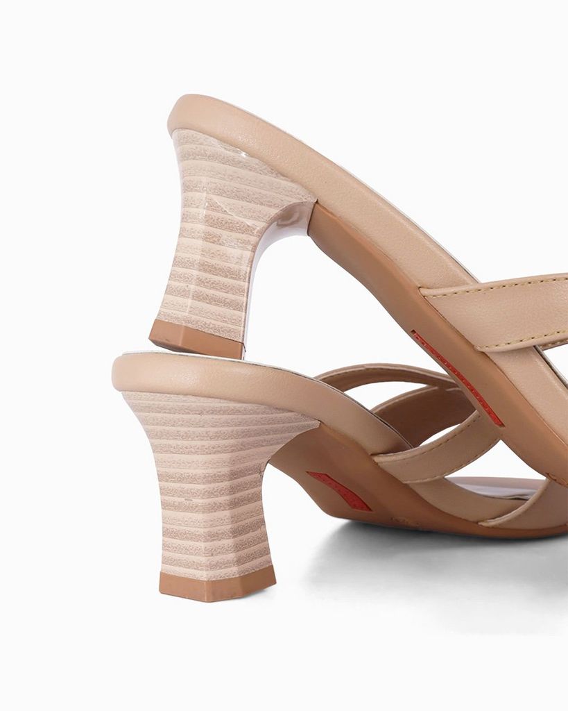 Dép Cao Gót Hạnh Dung Quai Nơ Hoa HD04987AD