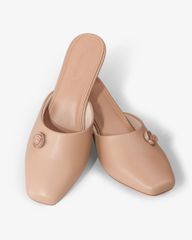 Dép Bít Mũi Hạnh Dung Mũi Vuông Hoa Hồng HD04995AD