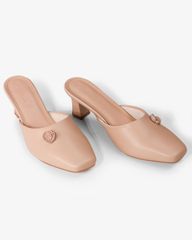 Dép Bít Mũi Hạnh Dung Mũi Vuông Hoa Hồng HD04995AD