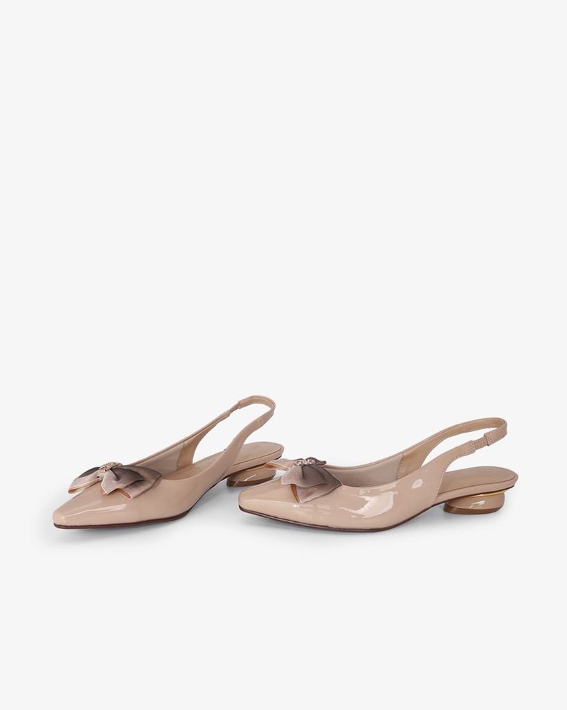 Giày Sandal Hạnh Dung Bít Mũi Khóa Nơ HD0655BA