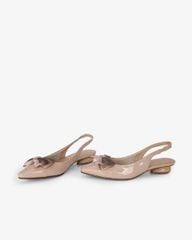 Giày Sandal Hạnh Dung Bít Mũi Khóa Nơ HD0655BA