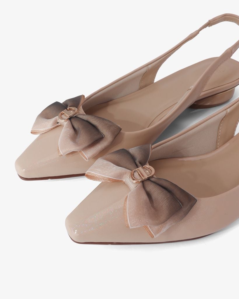 Giày Sandal Hạnh Dung Bít Mũi Khóa Nơ HD0655BA