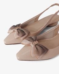 Giày Sandal Hạnh Dung Bít Mũi Khóa Nơ HD0655BA