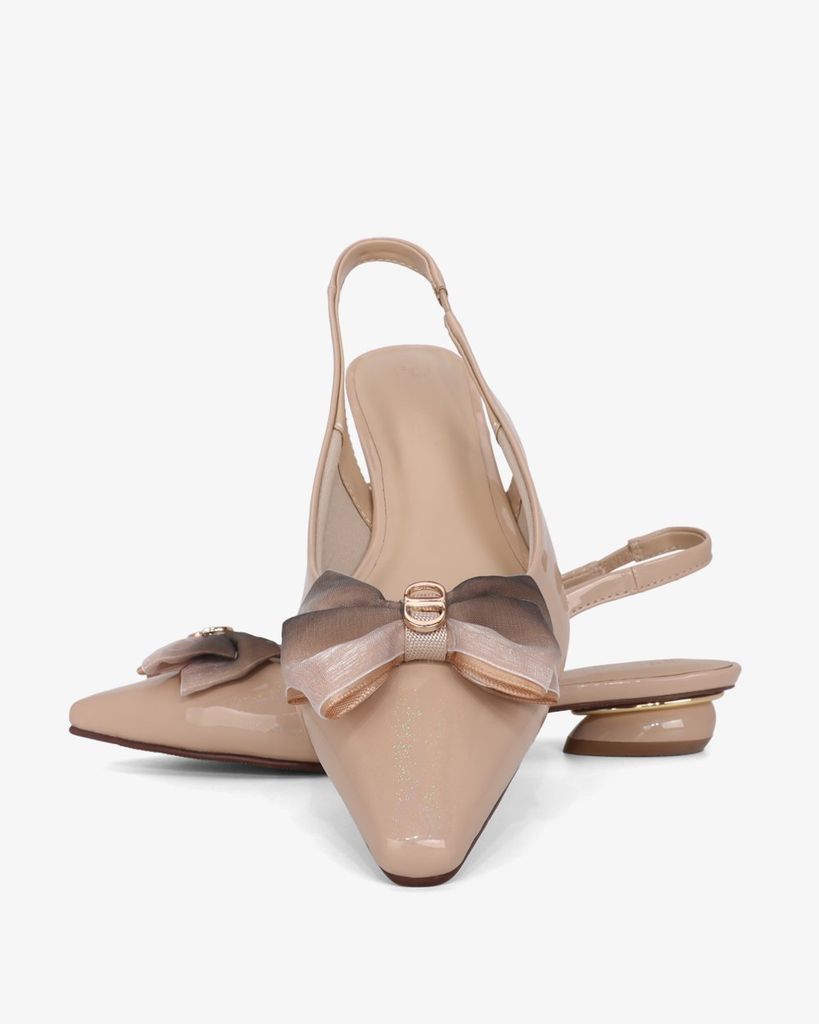 Giày Sandal Hạnh Dung Bít Mũi Khóa Nơ HD0655BA