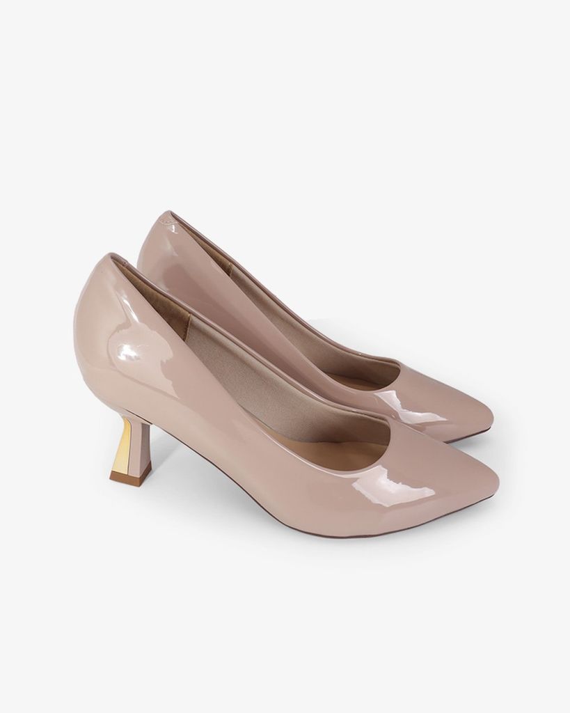 Giày Cao Gót Hạnh Dung Cổ Tròn Mũi Nhọn HD0657BA