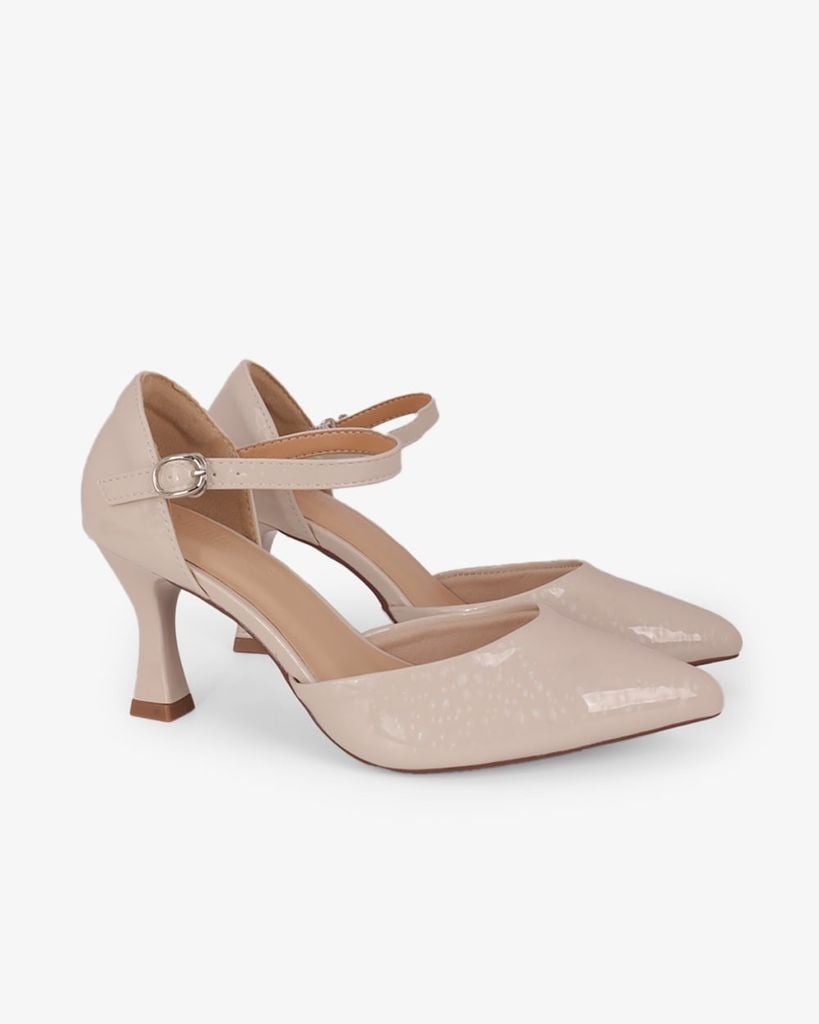 Giày Sandal Hạnh Dung Mũi Nhọn Trơn Ánh Vân HD0659BA