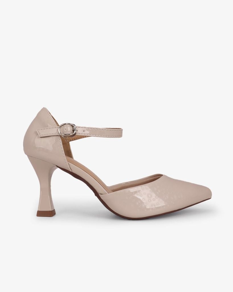 Giày Sandal Hạnh Dung Mũi Nhọn Trơn Ánh Vân HD0659BA