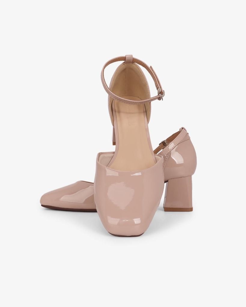 Giày Sandal Hạnh Dung Cao Gót Bít Mũi Vuông HD0661BA