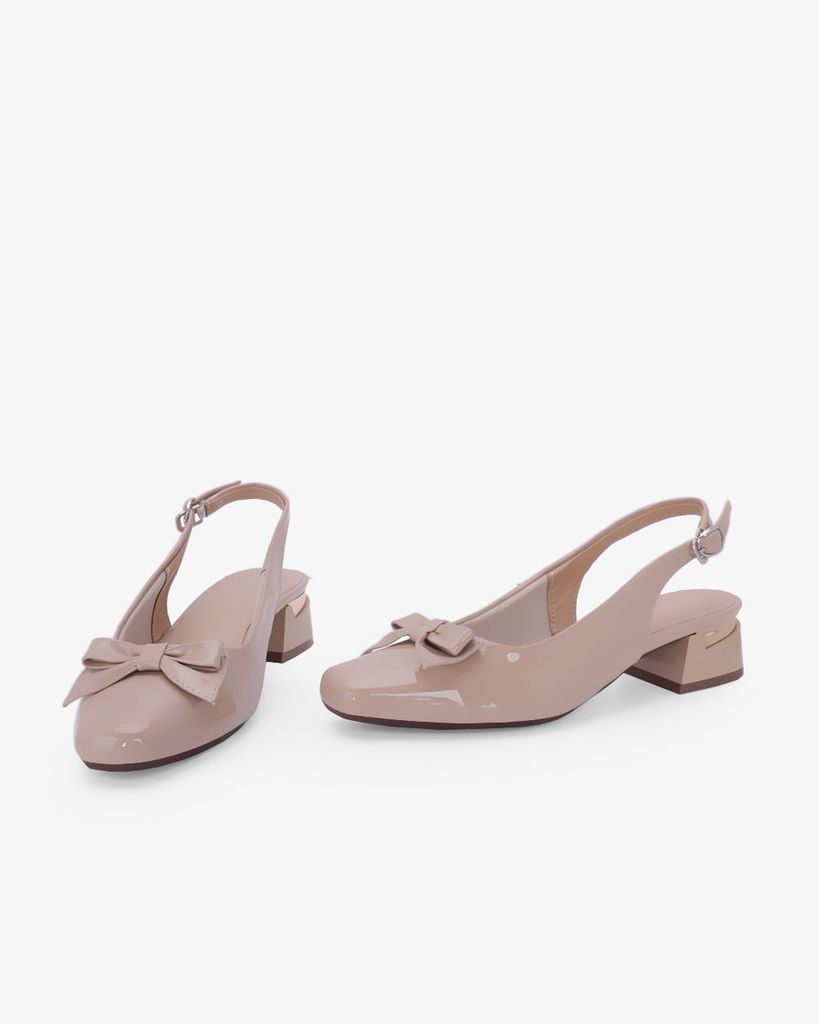 Giày Sandal Cao Gót Hạnh Dung Khóa Nơ HD0670BA