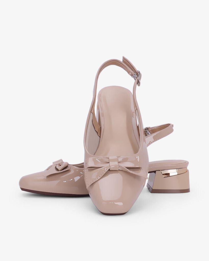 Giày Sandal Cao Gót Hạnh Dung Khóa Nơ HD0670BA