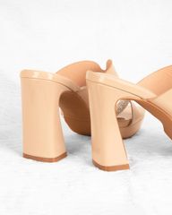 Dép Cao Gót Hạnh Dung Gót Trụ Bản Phối HD0903AS