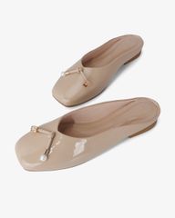 Dép Bít Mũi Hạnh Dung Quai Nút Thắt Đính Đá HD0929AS