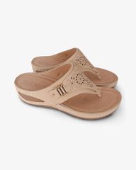 Dép Đế Xuồng Hạnh Dung Xỏ Ngón Vân Hoa HD0930AS