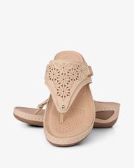 Dép Đế Xuồng Hạnh Dung Xỏ Ngón Vân Hoa HD0930AS