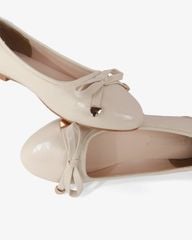 Giày Búp Bê Hạnh Dung Nơ Nút Mạ Vàng HD0936AS