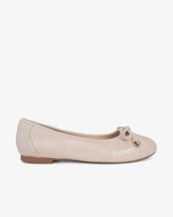 Giày Búp Bê Hạnh Dung Nơ Nút Mạ Vàng HD0936AS