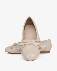 Giày Búp Bê Hạnh Dung Nơ Nút Mạ Vàng HD0936AS