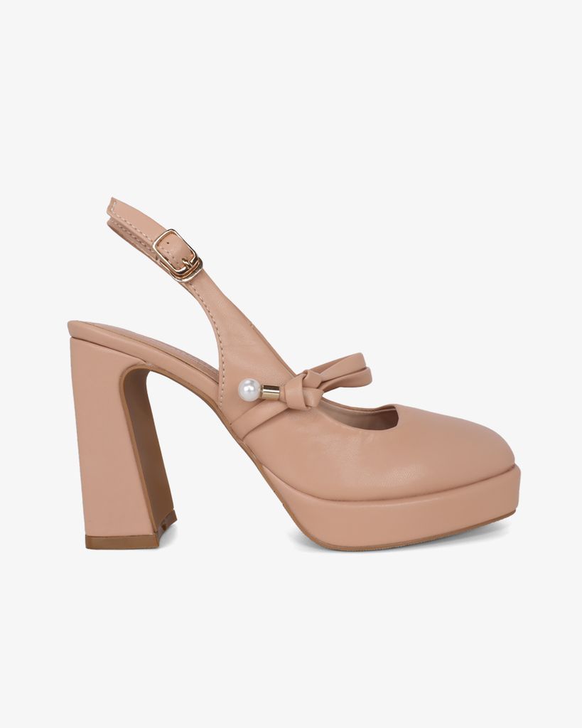 Giày Sandal Hạnh Dung Bít Mũi Trơn Mũi Vuông HD0939AS