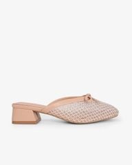 Dép Bít Mũi Hạnh Dung Lưới Nơ Mảnh HD0941AS