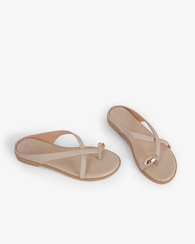 Dép Xẹp Hạnh Dung Quai Xỏ Ngón Dây Mảnh Khóa HD0942AS