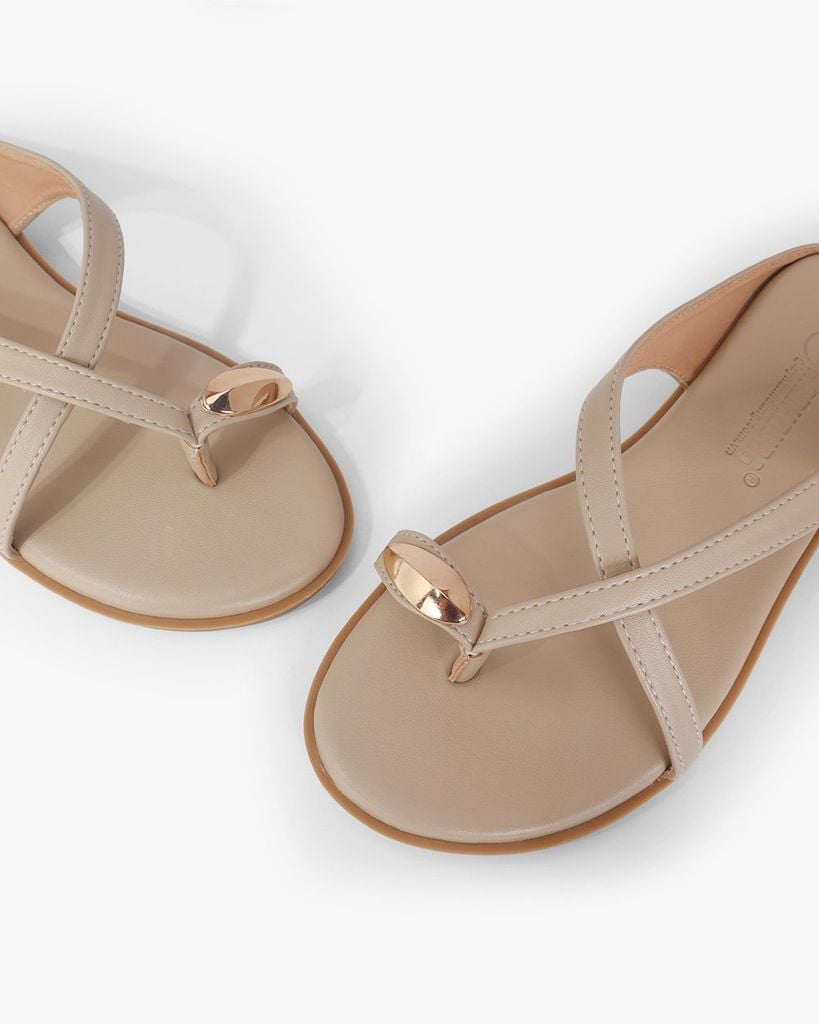 Dép Xẹp Hạnh Dung Quai Xỏ Ngón Dây Mảnh Khóa HD0942AS