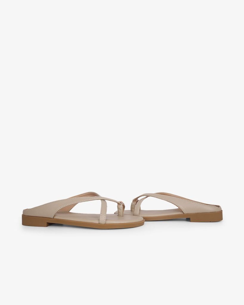 Dép Xẹp Hạnh Dung Quai Xỏ Ngón Dây Mảnh Khóa HD0942AS