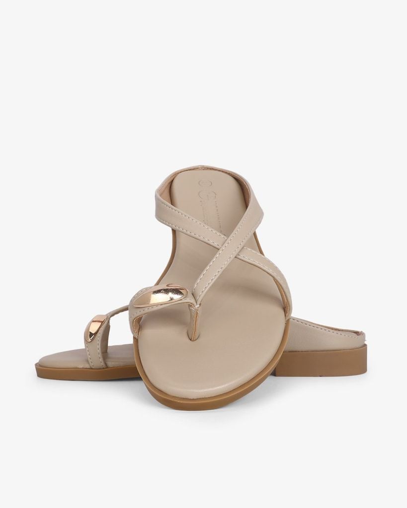 Dép Xẹp Hạnh Dung Quai Xỏ Ngón Dây Mảnh Khóa HD0942AS