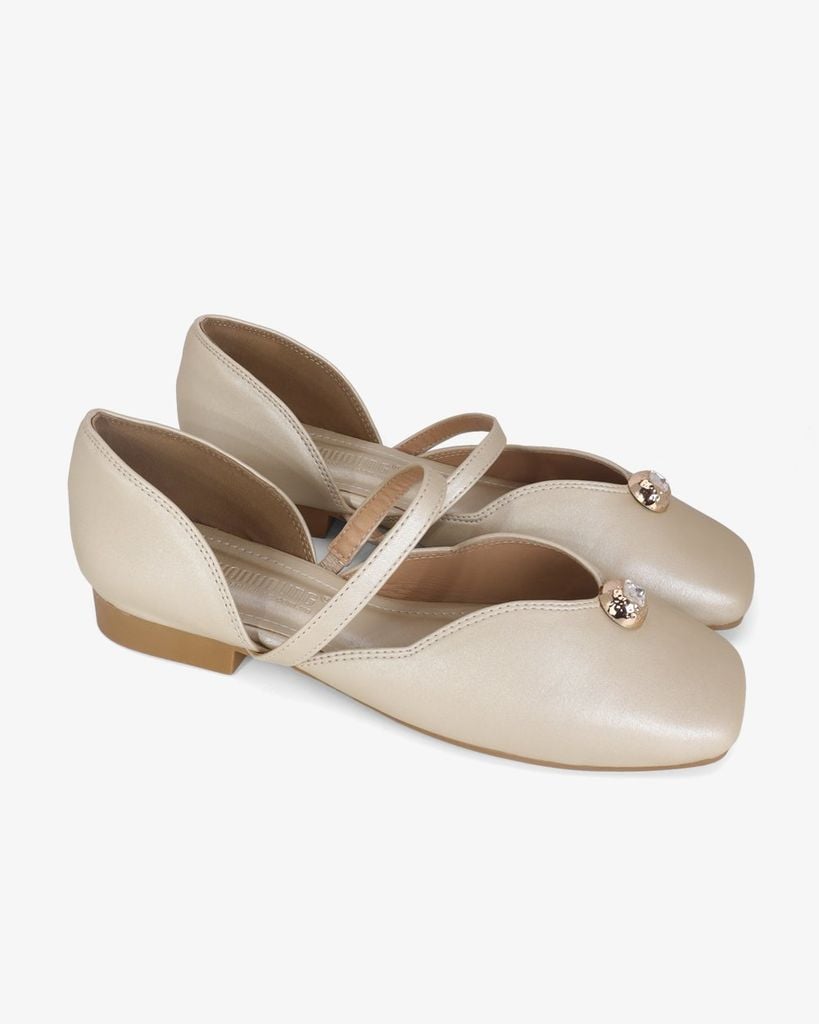 Sandal Hạnh Dung Bít Mũi Khóa Tròn HD0943AS