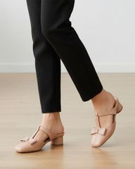 Dép Bít Mũi Hạnh Dung Nơ HD0944AS