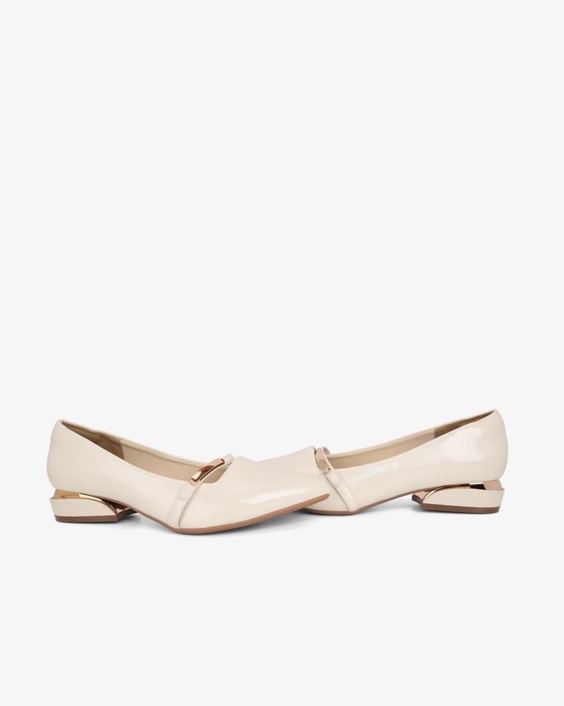 Giày Búp Bê Hạnh Dung Mũi Nhọn Khóa Ngang Nhỏ HD0946AS