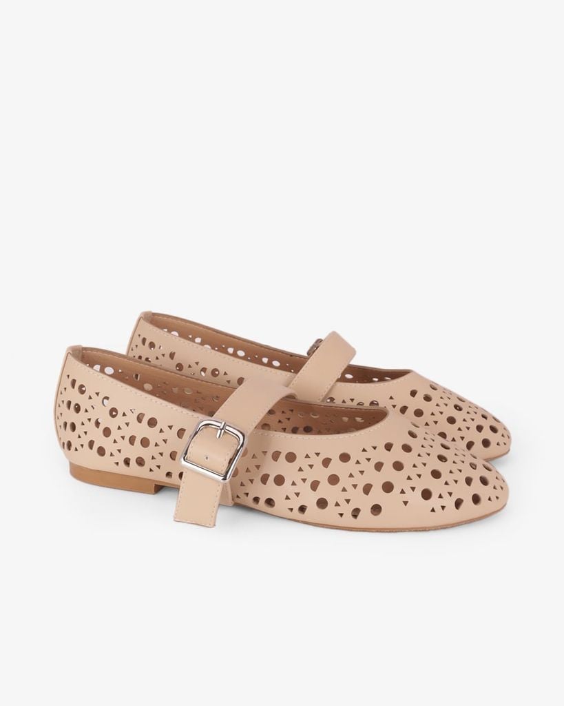 Giày Búp Bê Hạnh Dung Đục Lỗ HD0947AS