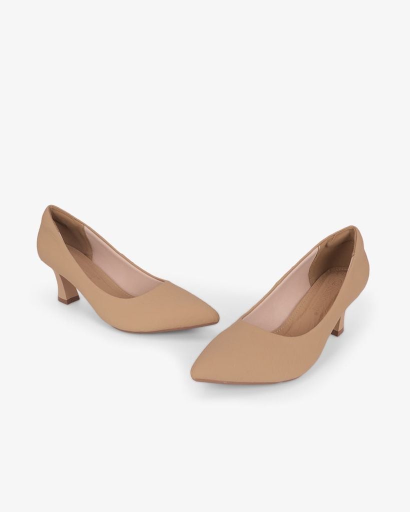 Giày Cao Gót Hạnh Dung Si Nhăn HD0948AS