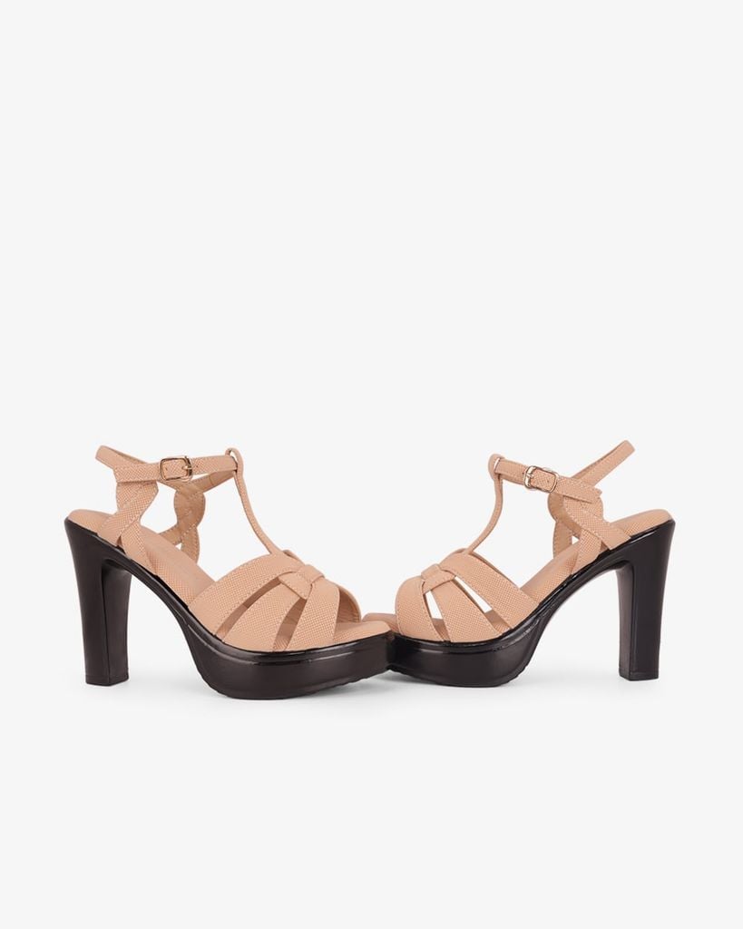 Sandal Hạnh Dung Cao Gót Quai T Đan Chéo HD0950AS