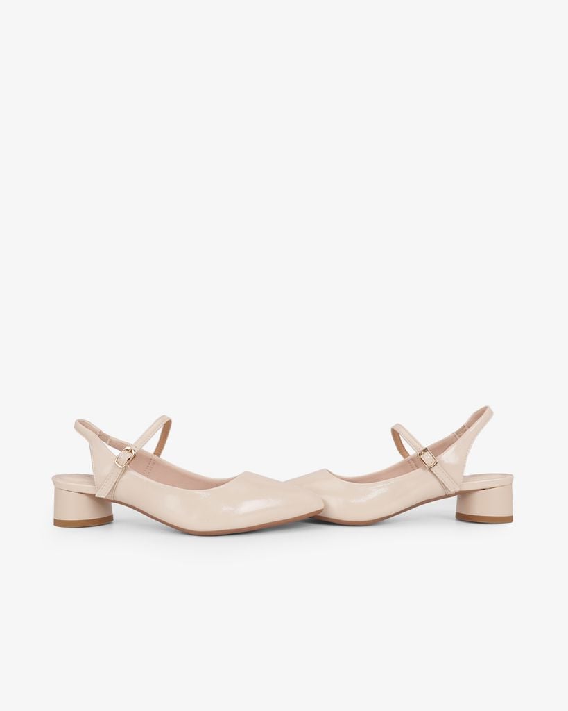 Sandal Hạnh Dung Cao Gót Mũi Nhon Trơn Ánh Màu HD0951AS