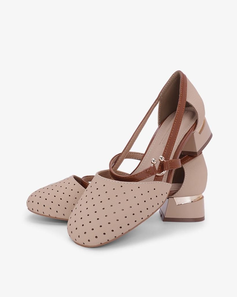 Giày Sandal Cao Gót Hạnh Dung Quai Khoen HD0952AS