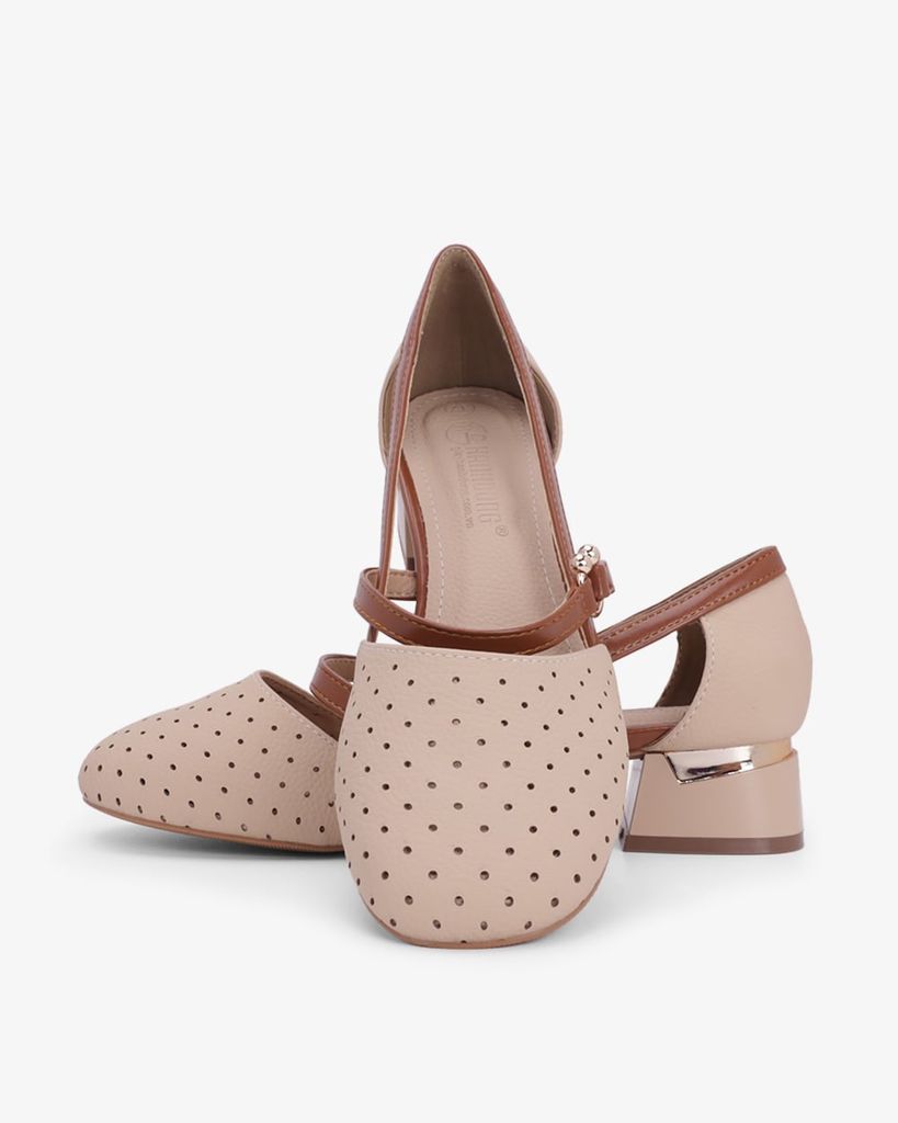 Giày Sandal Cao Gót Hạnh Dung Quai Khoen HD0952AS