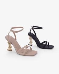Sandal Hạnh Dung Cao Gót Quai Chéo Mảnh Đế Cách Điệu HD0953AS