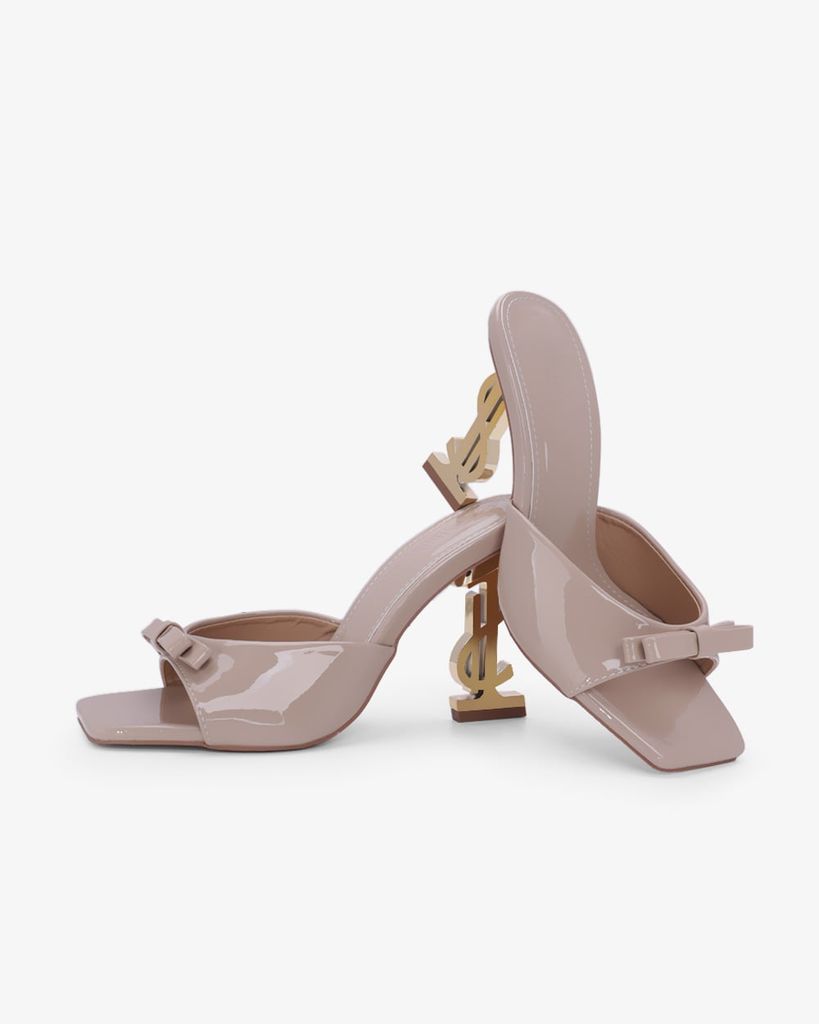 Dép Cao Gót Hạnh Dung Quai Nơ Đế Dollar HD0955AS