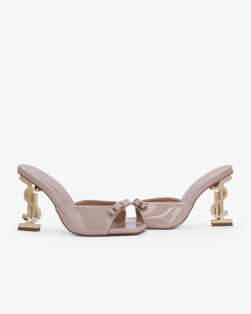 Dép Cao Gót Hạnh Dung Quai Nơ Đế Dollar HD0955AS