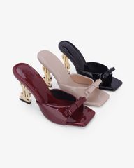 Dép Cao Gót Hạnh Dung Quai Nơ Đế Dollar HD0955AS