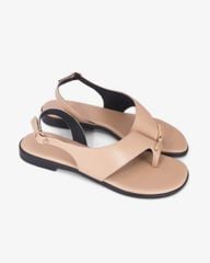 Sandal Xẹp Hạnh Dung Xỏ Ngón Khóa Vàng HD1074BN