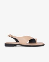 Sandal Xẹp Hạnh Dung Xỏ Ngón Khóa Vàng HD1074BN
