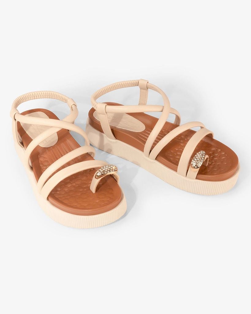 Sandal Xuồng Hạnh Dung Quai Đan Chéo Hậu Thun HD1106AV