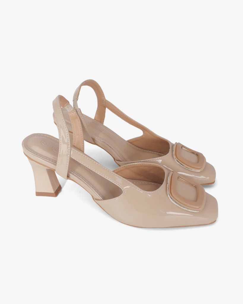 Giày Sandal Hạnh Dung Bít Mũi Khóa Vuông HD11101AV